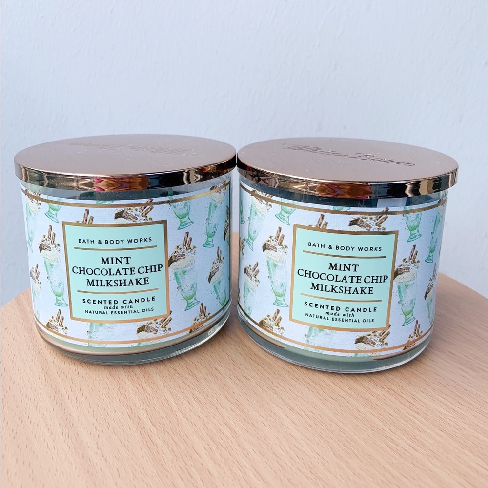 BBW Mint Chocolate chip Milkshake candle bundle - Picture 8 of 9